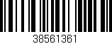 Código de barras (EAN, GTIN, SKU, ISBN): '38561361'