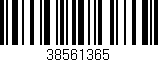 Código de barras (EAN, GTIN, SKU, ISBN): '38561365'