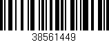 Código de barras (EAN, GTIN, SKU, ISBN): '38561449'