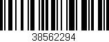 Código de barras (EAN, GTIN, SKU, ISBN): '38562294'