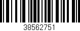 Código de barras (EAN, GTIN, SKU, ISBN): '38562751'