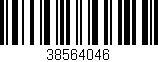 Código de barras (EAN, GTIN, SKU, ISBN): '38564046'
