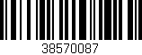 Código de barras (EAN, GTIN, SKU, ISBN): '38570087'