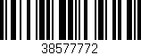 Código de barras (EAN, GTIN, SKU, ISBN): '38577772'