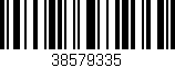 Código de barras (EAN, GTIN, SKU, ISBN): '38579335'