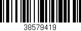 Código de barras (EAN, GTIN, SKU, ISBN): '38579419'