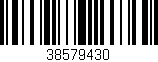 Código de barras (EAN, GTIN, SKU, ISBN): '38579430'