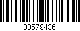 Código de barras (EAN, GTIN, SKU, ISBN): '38579436'