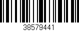 Código de barras (EAN, GTIN, SKU, ISBN): '38579441'