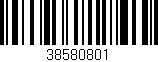Código de barras (EAN, GTIN, SKU, ISBN): '38580801'