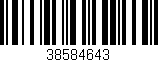 Código de barras (EAN, GTIN, SKU, ISBN): '38584643'