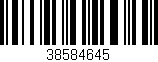 Código de barras (EAN, GTIN, SKU, ISBN): '38584645'