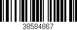 Código de barras (EAN, GTIN, SKU, ISBN): '38584867'