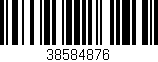 Código de barras (EAN, GTIN, SKU, ISBN): '38584876'