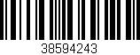 Código de barras (EAN, GTIN, SKU, ISBN): '38594243'