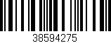 Código de barras (EAN, GTIN, SKU, ISBN): '38594275'