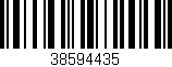 Código de barras (EAN, GTIN, SKU, ISBN): '38594435'