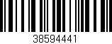 Código de barras (EAN, GTIN, SKU, ISBN): '38594441'