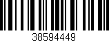 Código de barras (EAN, GTIN, SKU, ISBN): '38594449'