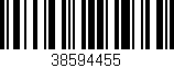 Código de barras (EAN, GTIN, SKU, ISBN): '38594455'