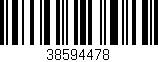 Código de barras (EAN, GTIN, SKU, ISBN): '38594478'