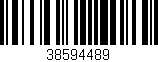 Código de barras (EAN, GTIN, SKU, ISBN): '38594489'