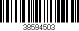 Código de barras (EAN, GTIN, SKU, ISBN): '38594503'