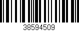 Código de barras (EAN, GTIN, SKU, ISBN): '38594509'