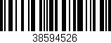 Código de barras (EAN, GTIN, SKU, ISBN): '38594526'