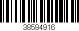 Código de barras (EAN, GTIN, SKU, ISBN): '38594916'