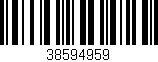 Código de barras (EAN, GTIN, SKU, ISBN): '38594959'
