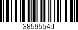 Código de barras (EAN, GTIN, SKU, ISBN): '38595540'