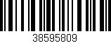 Código de barras (EAN, GTIN, SKU, ISBN): '38595809'