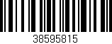 Código de barras (EAN, GTIN, SKU, ISBN): '38595815'