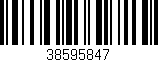 Código de barras (EAN, GTIN, SKU, ISBN): '38595847'