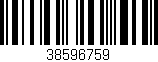 Código de barras (EAN, GTIN, SKU, ISBN): '38596759'