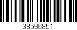 Código de barras (EAN, GTIN, SKU, ISBN): '38596851'