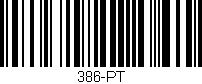 Código de barras (EAN, GTIN, SKU, ISBN): '386-PT'