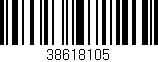Código de barras (EAN, GTIN, SKU, ISBN): '38618105'