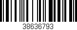 Código de barras (EAN, GTIN, SKU, ISBN): '38636793'