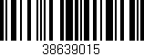 Código de barras (EAN, GTIN, SKU, ISBN): '38639015'