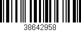 Código de barras (EAN, GTIN, SKU, ISBN): '38642958'