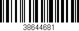 Código de barras (EAN, GTIN, SKU, ISBN): '38644681'