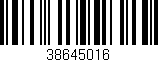 Código de barras (EAN, GTIN, SKU, ISBN): '38645016'