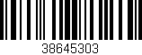 Código de barras (EAN, GTIN, SKU, ISBN): '38645303'
