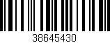 Código de barras (EAN, GTIN, SKU, ISBN): '38645430'