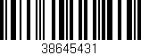 Código de barras (EAN, GTIN, SKU, ISBN): '38645431'