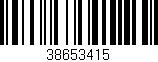 Código de barras (EAN, GTIN, SKU, ISBN): '38653415'