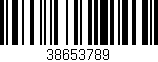 Código de barras (EAN, GTIN, SKU, ISBN): '38653789'