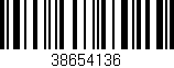 Código de barras (EAN, GTIN, SKU, ISBN): '38654136'